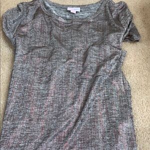 Elegant silver and red foiled Carly